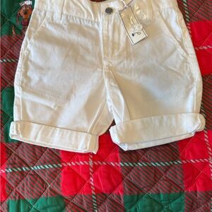 JACADI NWT White Cuffed Shorts